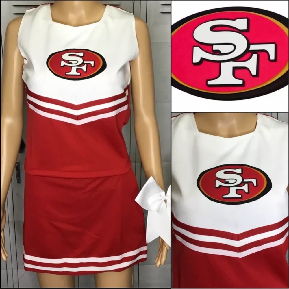 Cheerleading uniform niners adult small